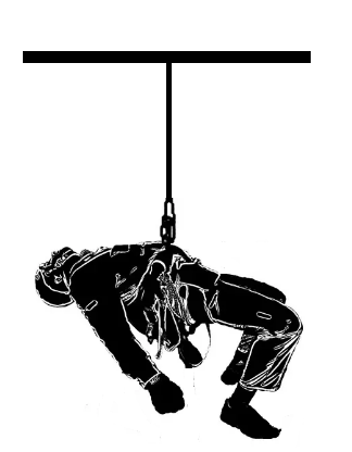 Опасность при зависании в удерживающей системе